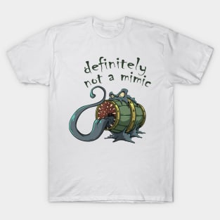 Roleplaying Fun RPG Mimic Meme Joke Creature Illustration T-Shirt